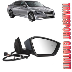 Oglinda Dreapta SKODA SUPERB III (3V3) din 2015 - 2024, Auto, Reglaj electric, Completa