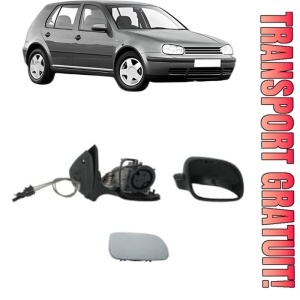 Oglinda Dreapta Volkswagen GOLF IV (1J1) din 1997 - 2007, Auto, Reglaj mecanic, Completa