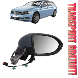 Oglinda Dreapta Volkswagen PASSAT B8 Variant (3G5, CB5) din 2014 - 2024, Auto, Reglaj electric, Completa