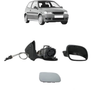 Oglinda Dreapta Volkswagen POLO (6N2) din 1999 - 2001, Auto, Reglaj mecanic, Completa - Img 2