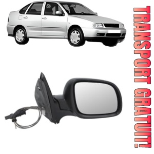 Oglinda Dreapta Volkswagen POLO III CLASSIC (6V2) din 1995 - 2002, Auto, Reglaj mecanic, Completa