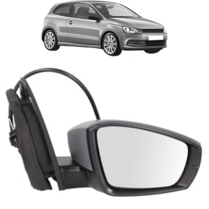 Oglinda Dreapta Volkswagen POLO V (6R1, 6C1) din 2009 - 2022, Auto, Reglaj mecanic, Completa - Img 2