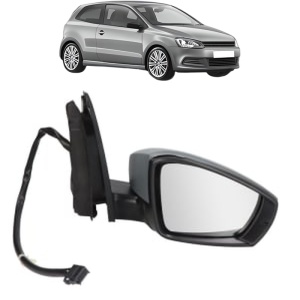 Oglinda Dreapta Volkswagen POLO V (6R1, 6C1) din 2009 - 2022, Auto, Reglaj electric, Completa - Img 2