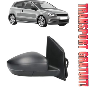 Oglinda Dreapta Volkswagen POLO V (6R1, 6C1) din 2009 - 2022, Auto, Reglaj mecanic, Completa