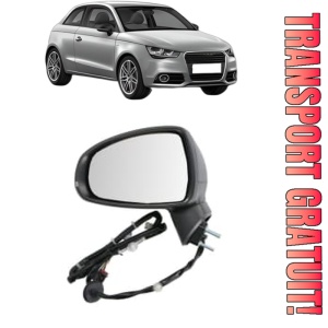 Oglinda Stanga AUDI A1 (8X1, 8XK) din 2010 - 2018, Auto, Reglaj electric, Completa