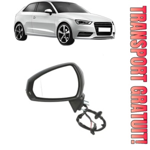 Oglinda Stanga AUDI A3 (8V1, 8VK) din 2012 - 2020, Auto, Reglaj electric, Completa