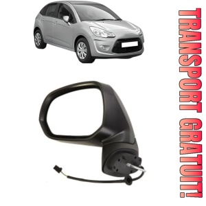 Oglinda Stanga CITROEN C3 II (SC_) din 2009 - 2016, Auto, Reglaj electric, Completa