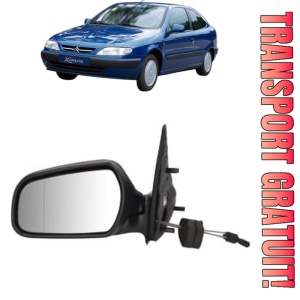 Oglinda Stanga CITROEN XSARA Hatchback Van (N3_) din 1998 - 2005, Auto, Reglaj mecanic, Completa