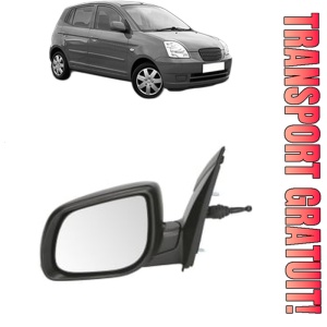 Oglinda Stanga KIA PICANTO I (SA) din 2004 - 2011, Auto, Reglaj mecanic, Completa