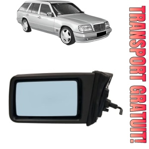 Oglinda Stanga MERCEDES-BENZ 124 T-Model (S124) din 1985 - 1993, Auto, Reglaj mecanic, Completa