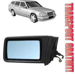 Oglinda Stanga MERCEDES-BENZ 124 T-Model (S124) din 1985 - 1993, Auto, Reglaj mecanic, Completa