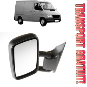 Oglinda Stanga MERCEDES-BENZ SPRINTER 2-t Van (B901, B902) din 1995 - 2006, Auto, Reglaj manual, Completa