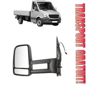 Oglinda Stanga MERCEDES-BENZ SPRINTER 3-t Platform/Chassis (B906) din 2006 - 2018, Auto, Reglaj manual, Completa
