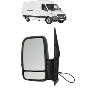 Oglinda Stanga MERCEDES-BENZ SPRINTER 3-t Van (B906) din 2006 - 2018, Auto, Reglaj manual, Completa - Img 2