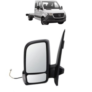 Oglinda Stanga MERCEDES-BENZ SPRINTER 4-t Platform/Chassis (B907, B910) din 2018 - 2024, Auto, Reglaj manual, Completa - Img 2