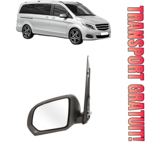 Oglinda Stanga MERCEDES-BENZ V-CLASS (W447) din 2014 - 2024, Auto, Reglaj manual, Completa