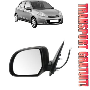 Oglinda Stanga NISSAN MICRA IV (K13K, K13KK) din 2010 - 2015, Auto, Reglaj electric, Completa
