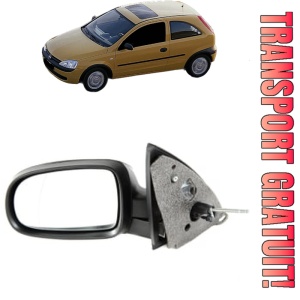 Oglinda Stanga OPEL CORSA C (X01) din 2000 - 2009, Auto, Reglaj mecanic, Completa