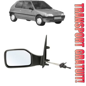 Oglinda Stanga PEUGEOT 106 I (1A, 1C) din 1991 - 1996, Auto, Reglaj mecanic, Completa