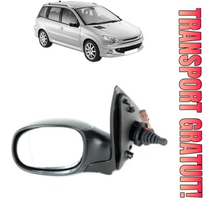 Oglinda Stanga PEUGEOT 206 SW (2E/K) din 2002 - 2008, Auto, Reglaj mecanic, Completa