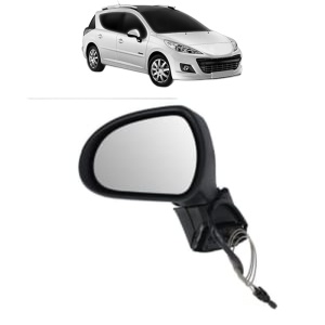 Oglinda Stanga PEUGEOT 207 SW Estate Van (WK_) din 2007 - 2012, Auto, Reglaj mecanic, Completa - Img 2