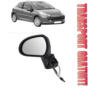 Oglinda Stanga PEUGEOT 207 (WA_, WC_) din 2006 - 2015, Auto, Reglaj mecanic, Completa