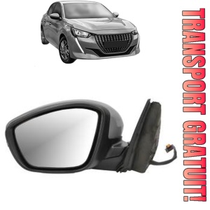 Oglinda Stanga PEUGEOT 208 II (UB_, UP_, UW_, UJ_) din 2019 - 2025, Auto, Reglaj electric, Completa