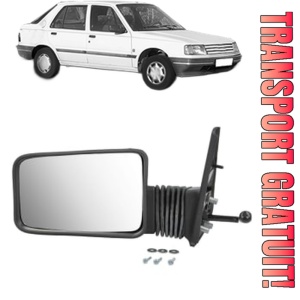 Oglinda Stanga PEUGEOT 309 II (3C, 3A) din 1989 - 1993, Auto, Reglaj mecanic, Completa