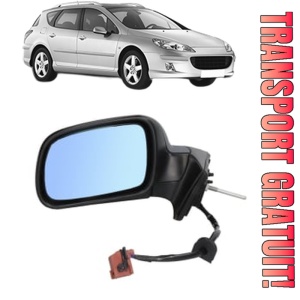 Oglinda Stanga PEUGEOT 407 SW (6E_, 6D_) din 2004 - 2010, Auto, Reglaj electric, Completa