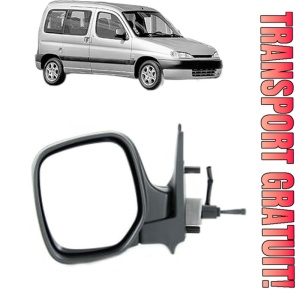 Oglinda Stanga PEUGEOT PARTNER MPV (5_, G_) din 1996 - 2015, Auto, Reglaj mecanic, Completa