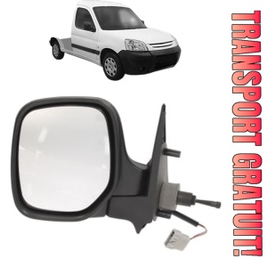 Oglinda Stanga PEUGEOT PARTNER Platform/Chassis (5_, G_) din 1997 - 2008, Auto, Reglaj mecanic, Completa