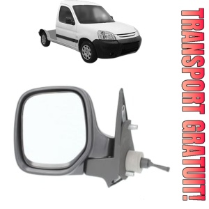 Oglinda Stanga PEUGEOT PARTNER Platform/Chassis (5_, G_) din 1997 - 2008, Auto, Reglaj mecanic, Completa