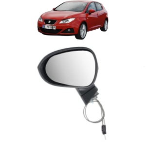 Oglinda Stanga SEAT IBIZA IV Hatchback Van (6J1) din 2008 - 2015, Auto, Reglaj mecanic, Completa - Img 2