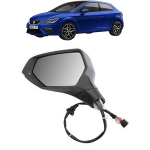 Oglinda Stanga SEAT LEON (KL1, KLG) din 2019 - 2024, Auto, Reglaj electric, Completa - Img 2