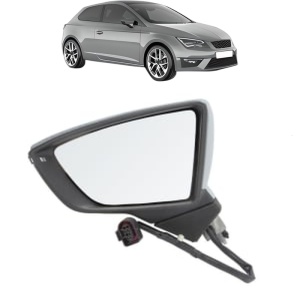 Oglinda Stanga SEAT LEON SC (5F5) din 2013 - 2018, Auto, Reglaj electric, Completa - Img 2
