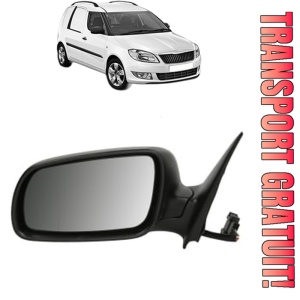 Oglinda Stanga SKODA FABIA I Praktik (6Y5) din 2000 - 2007, Auto, Reglaj electric, Completa