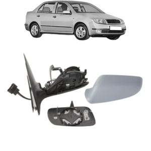 Oglinda Stanga SKODA FABIA I Saloon (6Y3) din 1999 - 2007, Auto, Reglaj electric, Completa - Img 2