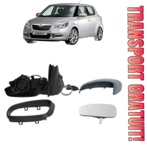 Oglinda Stanga SKODA FABIA II (542) din 2006 - 2014, Auto, Reglaj mecanic, Completa