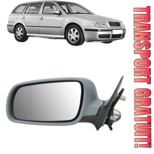 Oglinda Stanga SKODA OCTAVIA I Combi (1U5) din 1998 - 2010, Auto, Reglaj electric, Completa