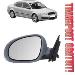 Oglinda Stanga SKODA SUPERB I (3U4) din 2001 - 2008, Auto, Reglaj electric, Completa