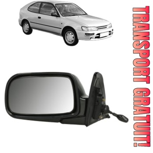 Oglinda Stanga TOYOTA COROLLA Compact (_E10_) din 1992 - 1997, Auto, Reglaj mecanic, Completa