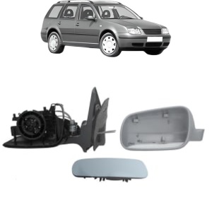 Oglinda Stanga Volkswagen BORA din 1998 - 2005, Auto, Reglaj mecanic, Completa - Img 2