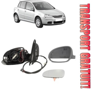 Oglinda Stanga Volkswagen GOLF V (1K1) din 2003 - 2009, Auto, Reglaj electric, Completa