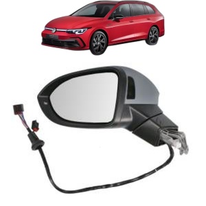 Oglinda Stanga Volkswagen GOLF VIII Variant (CG5, DB5) din 2020 - 2024, Auto, Reglaj electric, Completa - Img 2
