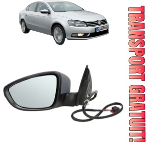 Oglinda Stanga Volkswagen PASSAT B7 (A32, A33) din 2011 - 2020, Auto, Reglaj electric, Completa