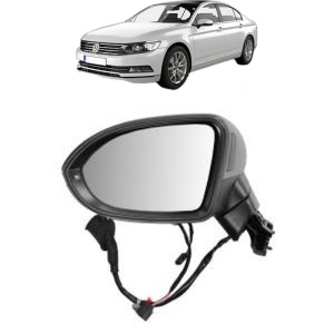 Oglinda Stanga Volkswagen PASSAT B8 (3G2, CB2) din 2014 - 2024, Auto, Reglaj electric, Completa - Img 2