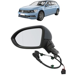 Oglinda Stanga Volkswagen PASSAT B8 Variant (3G5, CB5) din 2014 - 2024, Auto, Reglaj electric, Completa - Img 2