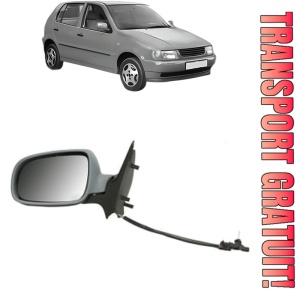 Oglinda Stanga Volkswagen POLO Estate Van (6V5) din 1995 - 2001, Auto, Reglaj mecanic, Completa