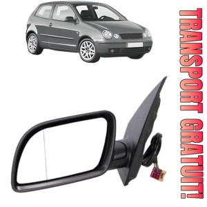 Oglinda Stanga Volkswagen POLO IV (9N_, 9A_) din 2001 - 2009, Auto, Reglaj electric, Completa