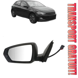 Oglinda Stanga Volkswagen POLO VI (AW1, BZ1, AE1) din 2017 - 2021, Auto, Reglaj electric, Completa
